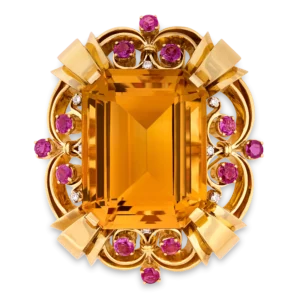 Tiffany & Co. Retro Citrine Necklace