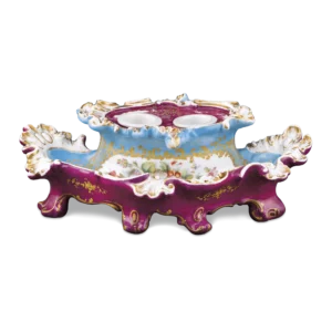 Old Paris Porcelain Rococo Inkstand
