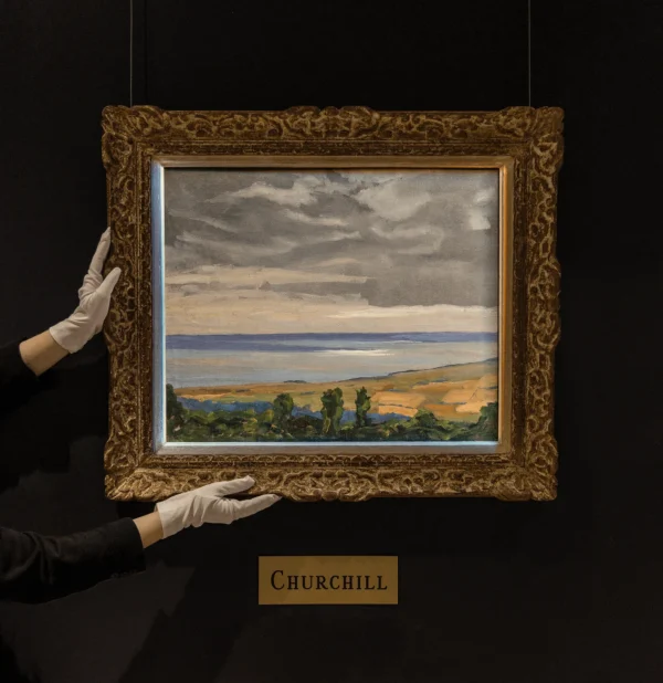 Coast Scene Near Lympne by Sir Winston Churchill