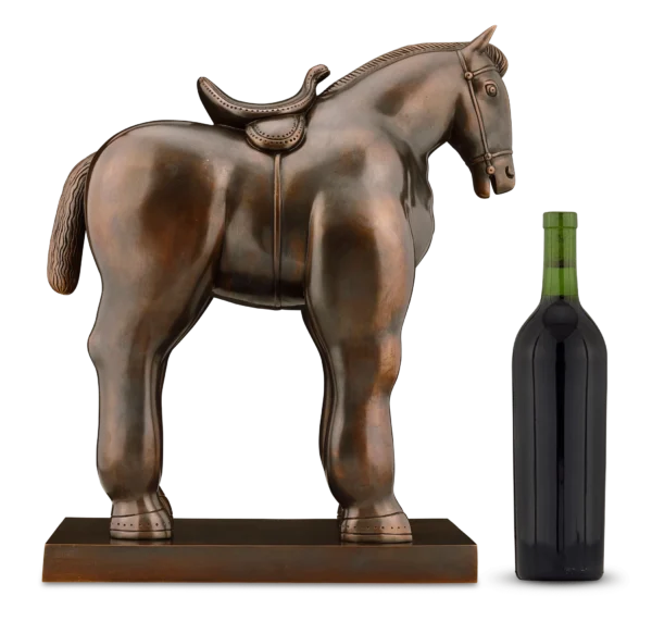 Horse with Saddle by Fernando Botero