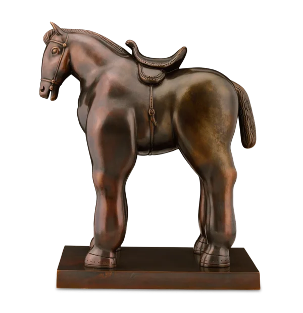 Horse with Saddle by Fernando Botero