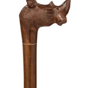 Wooden Rhinoceros Cane