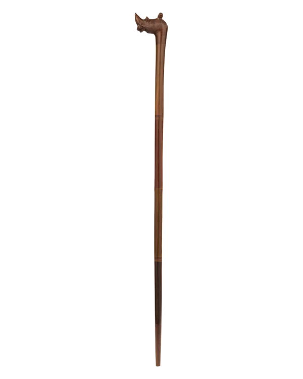 Wooden Rhinoceros Cane